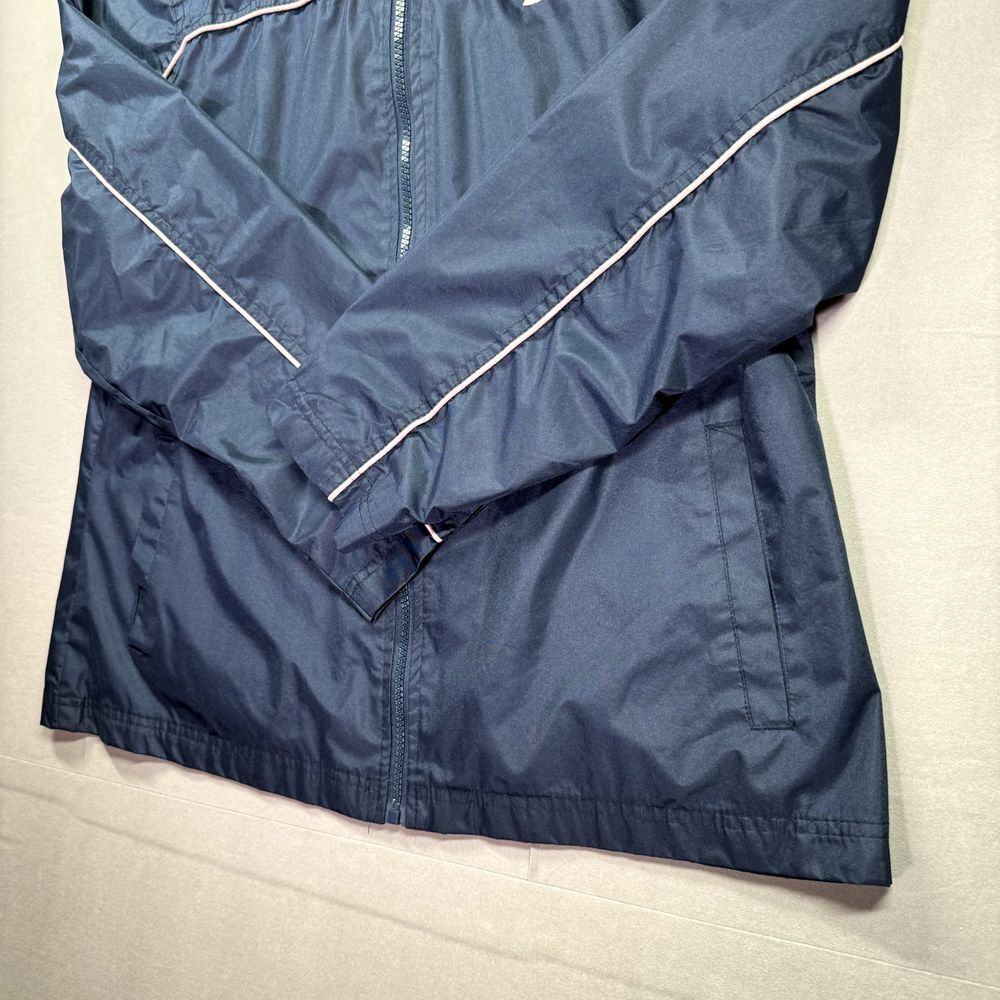 I5 Apparel Hooded Windbreaker Womens Large Blue Rain Outdoors Pockets Full‎ Zip - Picture 4 of 13